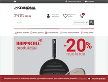 Tablet Screenshot of krinona.lt
